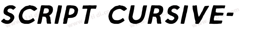 Script Cursive字体转换 Script Cursive字体转换